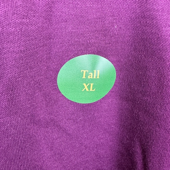 L.L. BEAN Maroon Pullover Long Sleeve Tee Shirt NWT / Women's XL Tall - Picture 10 of 12